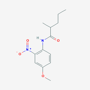 molecular formula C13H18N2O4 B4977190 N-(4-methoxy-2-nitrophenyl)-2-methylpentanamide 