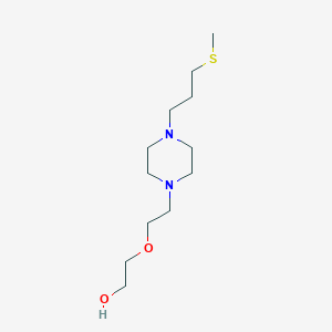 molecular formula C12H26N2O2S B4977225 2-(2-{4-[3-(methylthio)propyl]-1-piperazinyl}ethoxy)ethanol 
