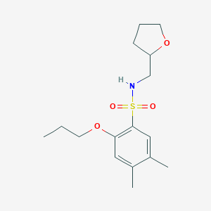 molecular formula C16H25NO4S B497723 [(4,5-Dimethyl-2-propoxyphenyl)sulfonyl](oxolan-2-ylmethyl)amine CAS No. 913241-40-4