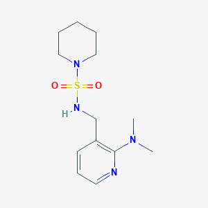 molecular formula C13H22N4O2S B4977249 N-{[2-(dimethylamino)-3-pyridinyl]methyl}-1-piperidinesulfonamide 