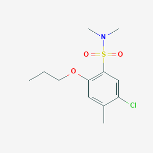 molecular formula C12H18ClNO3S B497727 5-chloro-N,N,4-trimethyl-2-propoxybenzenesulfonamide CAS No. 913241-56-2