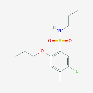 molecular formula C13H20ClNO3S B497728 5-chloro-4-methyl-2-propoxy-N-propylbenzenesulfonamide CAS No. 913241-59-5