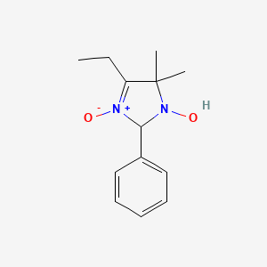 molecular formula C13H18N2O2 B4977286 4-ethyl-5,5-dimethyl-2-phenyl-2,5-dihydro-1H-imidazol-1-ol 3-oxide 
