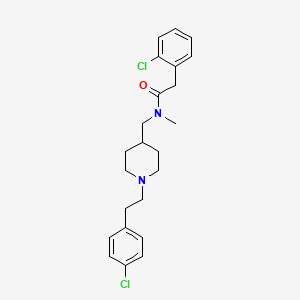 molecular formula C23H28Cl2N2O B4977304 2-(2-chlorophenyl)-N-({1-[2-(4-chlorophenyl)ethyl]-4-piperidinyl}methyl)-N-methylacetamide 