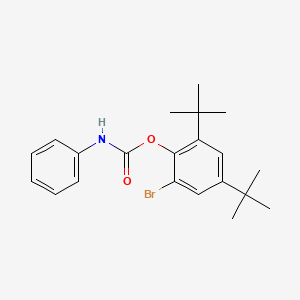 molecular formula C21H26BrNO2 B4977336 2-bromo-4,6-di-tert-butylphenyl phenylcarbamate CAS No. 5216-48-8