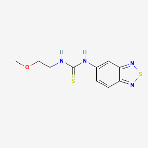 N-2,1,3-benzothiadiazol-5-yl-N'-(2-methoxyethyl)thiourea