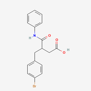 molecular formula C17H16BrNO3 B4977437 4-anilino-3-(4-bromobenzyl)-4-oxobutanoic acid 