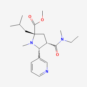 molecular formula C20H31N3O3 B4977472 methyl (2S*,4S*,5R*)-4-{[ethyl(methyl)amino]carbonyl}-2-isobutyl-1-methyl-5-(3-pyridinyl)-2-pyrrolidinecarboxylate 
