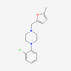 1-(2-chlorophenyl)-4-[(5-methyl-2-furyl)methyl]piperazine