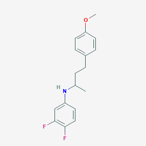 molecular formula C17H19F2NO B4977520 (3,4-difluorophenyl)[3-(4-methoxyphenyl)-1-methylpropyl]amine 