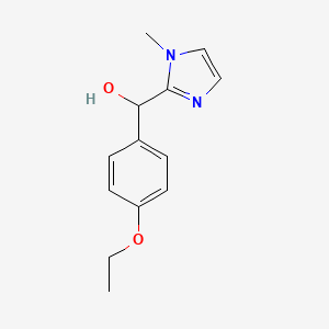 molecular formula C13H16N2O2 B4977540 (4-ethoxyphenyl)(1-methyl-1H-imidazol-2-yl)methanol 