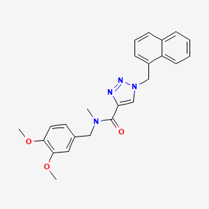 N-(3,4-dimethoxybenzyl)-N-methyl-1-(1-naphthylmethyl)-1H-1,2,3-triazole-4-carboxamide