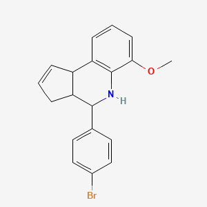 4-(4-bromophenyl)-6-methoxy-3a,4,5,9b-tetrahydro-3H-cyclopenta[c]quinoline