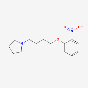 molecular formula C14H20N2O3 B4977600 1-[4-(2-nitrophenoxy)butyl]pyrrolidine 
