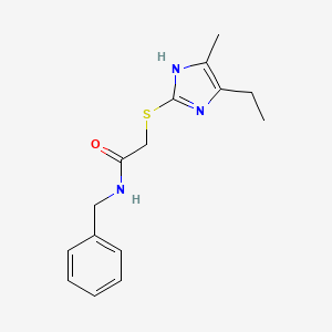 N-benzyl-2-[(5-ethyl-4-methyl-1H-imidazol-2-yl)thio]acetamide