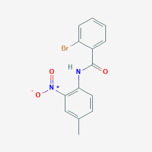 molecular formula C14H11BrN2O3 B4977632 2-bromo-N-(4-methyl-2-nitrophenyl)benzamide 