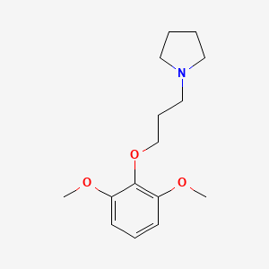 molecular formula C15H23NO3 B4977736 1-[3-(2,6-dimethoxyphenoxy)propyl]pyrrolidine 