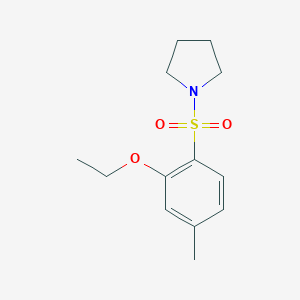 molecular formula C13H19NO3S B497777 [(2-Ethoxy-4-methylphenyl)sulfonyl]pyrrolidine CAS No. 915884-33-2