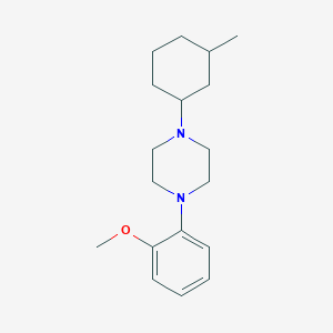 molecular formula C18H28N2O B4977810 1-(2-methoxyphenyl)-4-(3-methylcyclohexyl)piperazine 