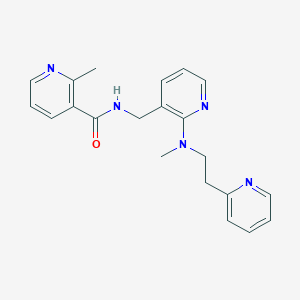 molecular formula C21H23N5O B4977818 2-methyl-N-[(2-{methyl[2-(2-pyridinyl)ethyl]amino}-3-pyridinyl)methyl]nicotinamide 