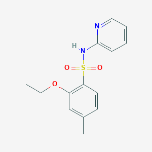 molecular formula C14H16N2O3S B497784 2-ethoxy-4-methyl-N-(2-pyridinyl)benzenesulfonamide 