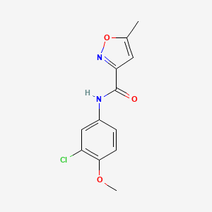 N-(3-chloro-4-methoxyphenyl)-5-methyl-3-isoxazolecarboxamide