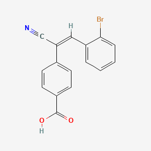 molecular formula C16H10BrNO2 B4977881 4-[2-(2-bromophenyl)-1-cyanovinyl]benzoic acid 