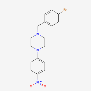 1-(4-bromobenzyl)-4-(4-nitrophenyl)piperazine