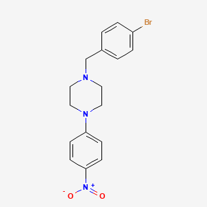 molecular formula C17H18BrN3O2 B4977898 1-(4-bromobenzyl)-4-(4-nitrophenyl)piperazine 