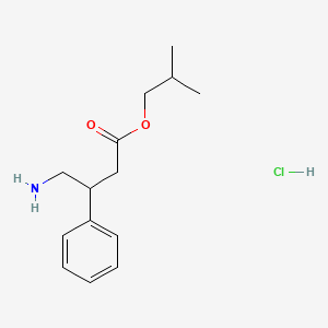 molecular formula C14H22ClNO2 B4977904 isobutyl 4-amino-3-phenylbutanoate hydrochloride 