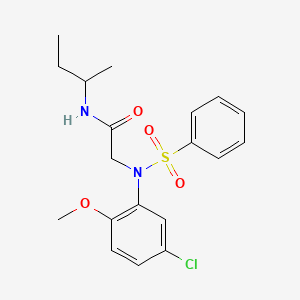 N~1~-(sec-butyl)-N~2~-(5-chloro-2-methoxyphenyl)-N~2~-(phenylsulfonyl)glycinamide