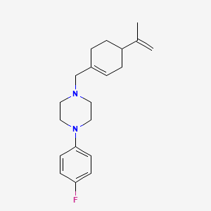 molecular formula C20H27FN2 B4977966 1-(4-fluorophenyl)-4-[(4-isopropenyl-1-cyclohexen-1-yl)methyl]piperazine 