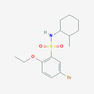 molecular formula C15H22BrNO3S B497797 5-bromo-2-ethoxy-N-(2-methylcyclohexyl)benzenesulfonamide CAS No. 927636-69-9