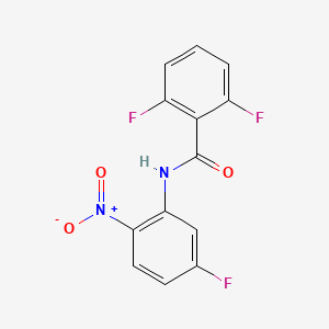 molecular formula C13H7F3N2O3 B4977985 2,6-difluoro-N-(5-fluoro-2-nitrophenyl)benzamide 