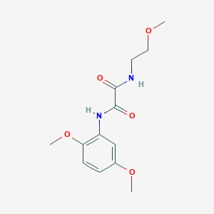 molecular formula C13H18N2O5 B4977993 N-(2,5-dimethoxyphenyl)-N'-(2-methoxyethyl)ethanediamide 