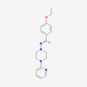 molecular formula C18H22N4O B4978003 N-(4-ethoxybenzylidene)-4-(2-pyridinyl)-1-piperazinamine 