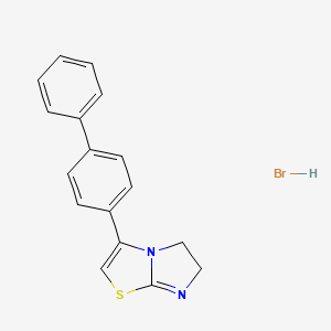 molecular formula C17H15BrN2S B4978036 3-(4-biphenylyl)-5,6-dihydroimidazo[2,1-b][1,3]thiazole hydrobromide 