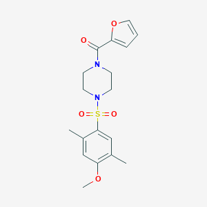 molecular formula C18H22N2O5S B497804 1-(2-Furoyl)-4-[(4-methoxy-2,5-dimethylphenyl)sulfonyl]piperazine CAS No. 915933-52-7