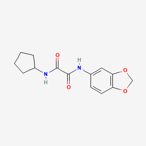 N-1,3-benzodioxol-5-yl-N'-cyclopentylethanediamide