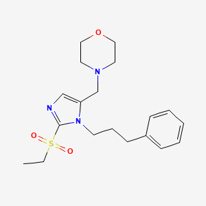 4-{[2-(ethylsulfonyl)-1-(3-phenylpropyl)-1H-imidazol-5-yl]methyl}morpholine