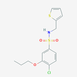 4-chloro-3-propoxy-N-(2-thienylmethyl)benzenesulfonamide