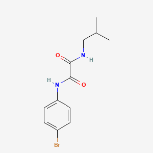 molecular formula C12H15BrN2O2 B4978090 N-(4-bromophenyl)-N'-isobutylethanediamide 