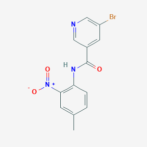 molecular formula C13H10BrN3O3 B4978097 5-bromo-N-(4-methyl-2-nitrophenyl)nicotinamide 