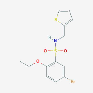 molecular formula C13H14BrNO3S2 B497812 5-bromo-2-ethoxy-N-(2-thienylmethyl)benzenesulfonamide CAS No. 914619-11-7