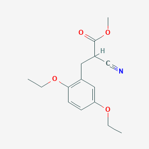 methyl 2-cyano-3-(2,5-diethoxyphenyl)propanoate