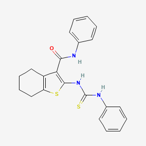 2-[(anilinocarbonothioyl)amino]-N-phenyl-4,5,6,7-tetrahydro-1-benzothiophene-3-carboxamide