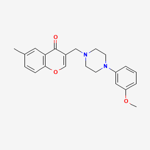 3-{[4-(3-methoxyphenyl)-1-piperazinyl]methyl}-6-methyl-4H-chromen-4-one