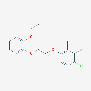 molecular formula C18H21ClO3 B4978208 1-chloro-4-[2-(2-ethoxyphenoxy)ethoxy]-2,3-dimethylbenzene 