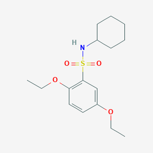 molecular formula C16H25NO4S B497823 N-cyclohexyl-2,5-diethoxybenzenesulfonamide CAS No. 927636-77-9