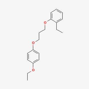 molecular formula C19H24O3 B4978265 1-[3-(4-ethoxyphenoxy)propoxy]-2-ethylbenzene 